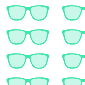 turquoise sunglasses- large