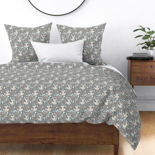 grey childrens bedding