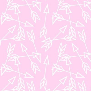 Arrow Scatter on Candy Pink