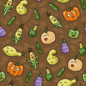 Peach And Eggplant Fabric, Wallpaper and Home Decor