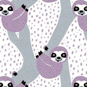 Violet Sloths just hang in these pura vida jungle animals girls