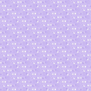 Simple Dog Agility equipment - tiny white sillhouette border purple