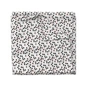 Abstract geometric squares and dots sweet speckles and dashes black white and pastel pink