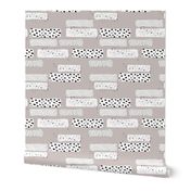 Strips and spots abstract dots Scandinavian art texture gender neutral beige