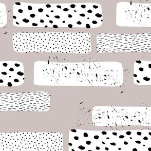 Strips and spots abstract dots Scandinavian art texture gender neutral beige