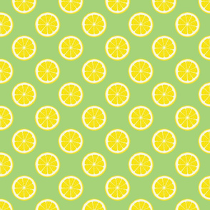 Lemons On Lime Green