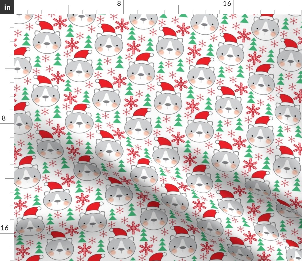 cat-faces-with-santa-hats