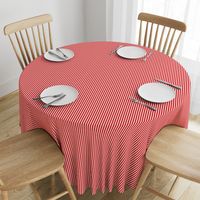 Quarter Inch Red and White Vertical Stripes (Four to an Inch)