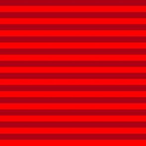 Quarter Inch Red and Dark Red Horizontal Stripes (Four to an Inch)