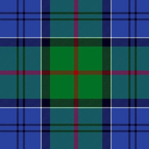 Colquhoun 1842 tartan, 6" modern green/blue, Vestiarium Scoticum