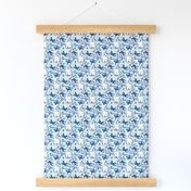 Tooth Toile Flutter / Dental Floral - Blue  small 