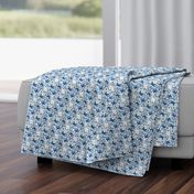 Tooth Toile Flutter / Dental Floral - Blue  small 