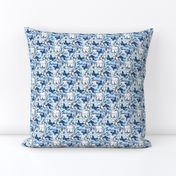 Tooth Toile Flutter / Dental Floral - Blue  small 