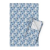 Tooth Toile Flutter / Dental Floral - Blue  small 