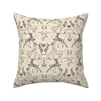 Romantik Damask (cream linen)