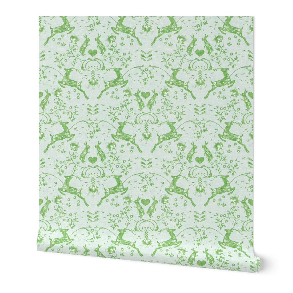 Romantik Damask  (mint linen)