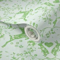 Romantik Damask  (mint linen)