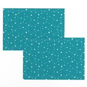 Scattered Stars on Teal