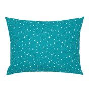 Scattered Stars on Teal