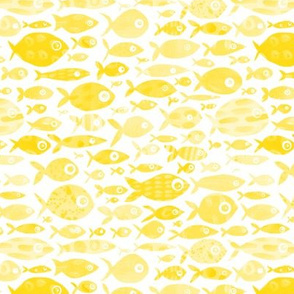 Yellow Fish - white