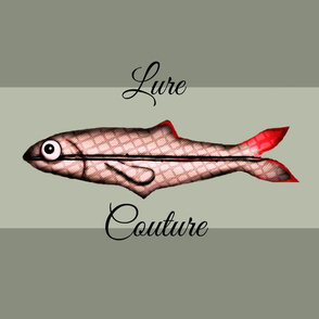 Lure Couture/ grey,tan,red,black
