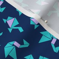 Animal Tangrams on Dark Blue