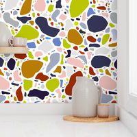 Terrazzo Pattern on White