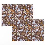 Terrazzo Pattern on Brown