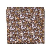 Terrazzo Pattern on Brown