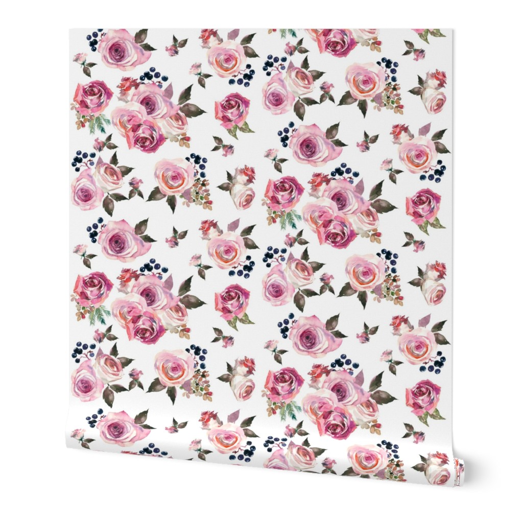 dusty rose floral