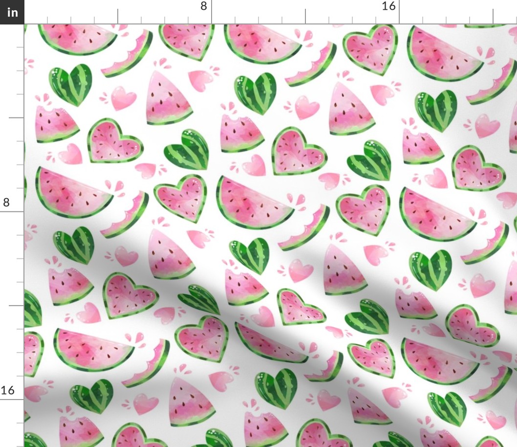 watermelon in white 