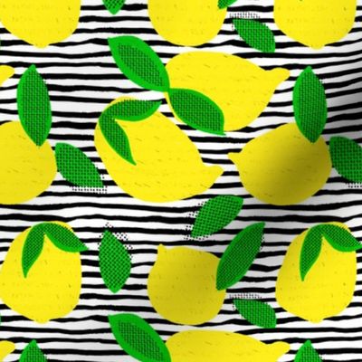 6" Squeeze Me Lemons - Stripes