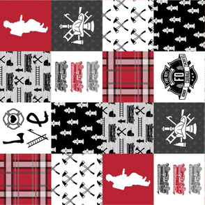 Firefighter Faux Quilt - Special Edition (Vertical)