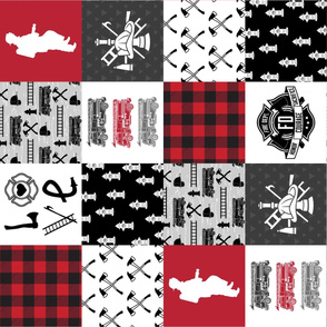 Firefighter Faux Quilt - Special Edition #2 (Vertical)