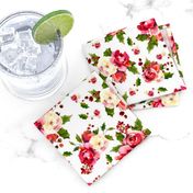 Christmas Floral White