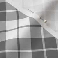 grey and white diagonal tartan