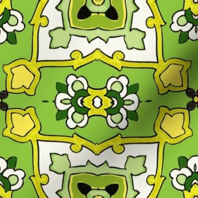 Small Tile-green-yellow