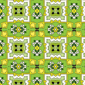 Small Tile-green-yellow