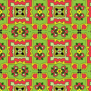 Small Tile-green-red
