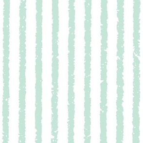 Vertical Lullaby Stripes( White/Light Blue-  Green)