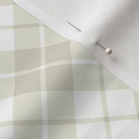 bisque and white diagonal tartan