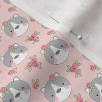 tiny cats-and-flowers-on-soft-pink
