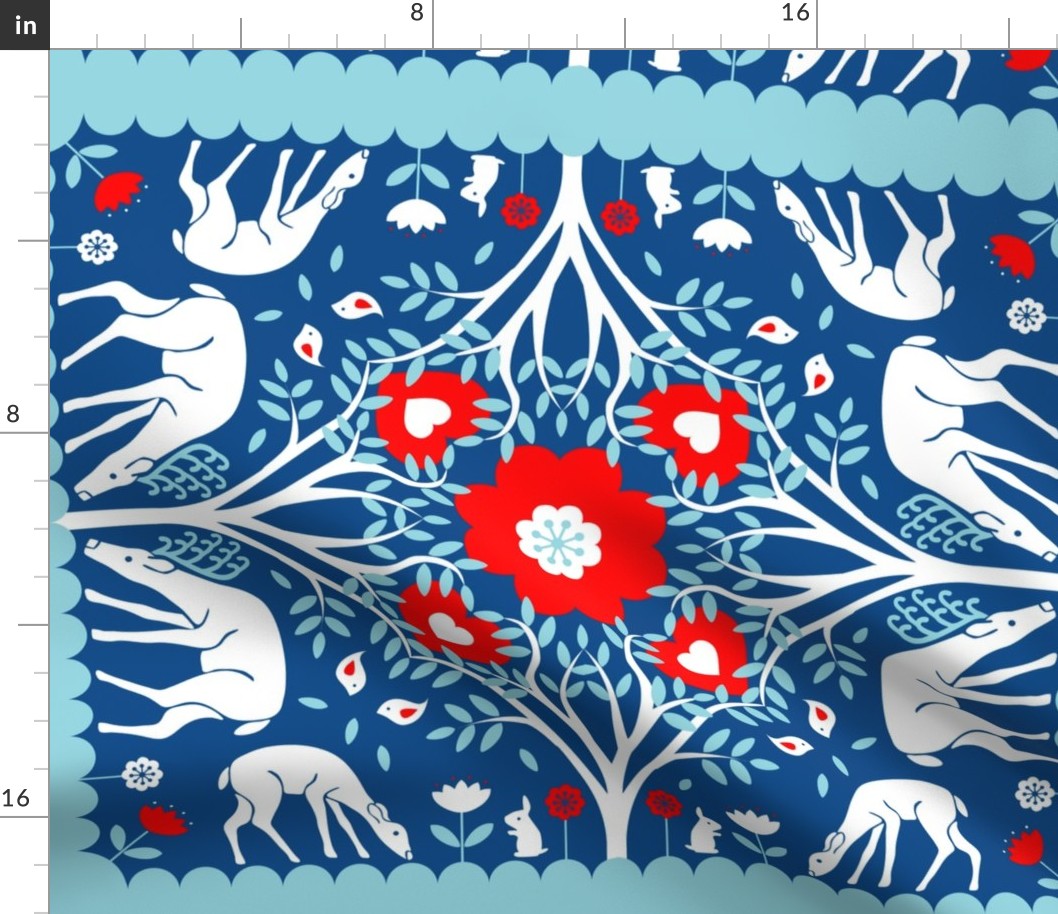 Swedish Folk Art Cut & Sew Napkins