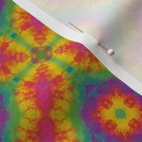 Rainbow Diamond Geometric Tie Dye