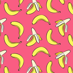 bananas - hot pink