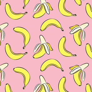 bananas on pink