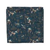 Sheba Hanging Gardens (teal) LARGE