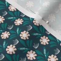 Romantik Daisy  (teal) 