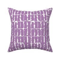 Grid Vertical Rectangles Pastel Purple Upholstery Fabric