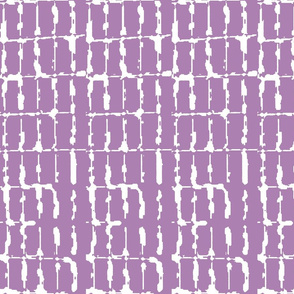 Grid Vertical Rectangles Pastel Purple Upholstery Fabric